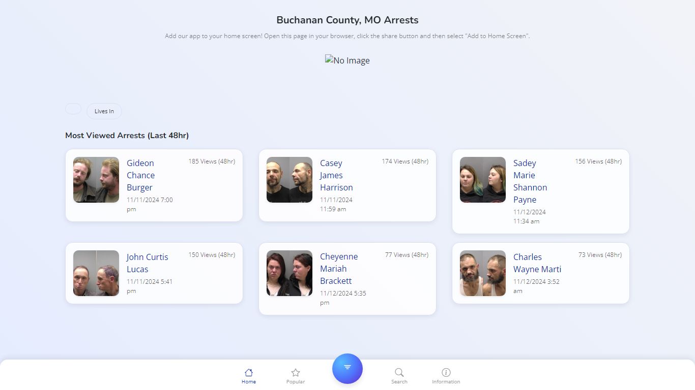 Buchanan County, MO Arrests - Public Jail Records